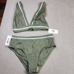 NWT Dream Bandits Australia Sustainable Green Marley Bikini Set Size Small